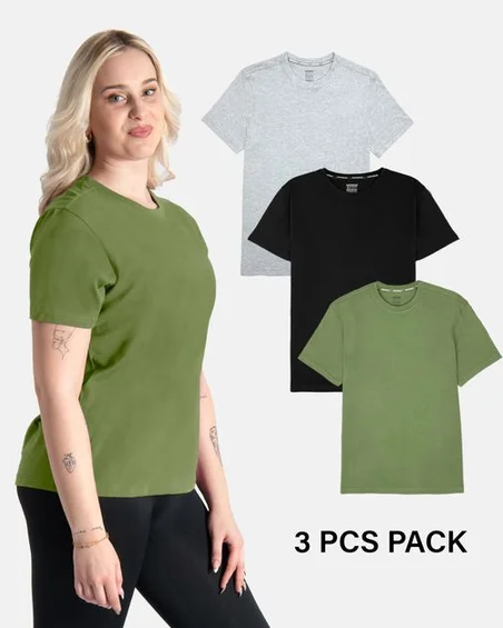 Bombažne boyfriend majice – Paket 3 kosov