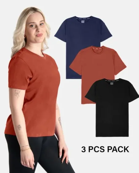 Bombažne boyfriend majice – Paket 3 kosov