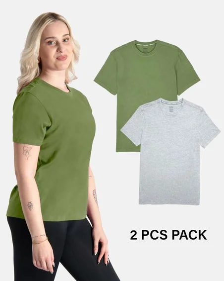 Bombažne boyfriend majice – Paket 2 kosov