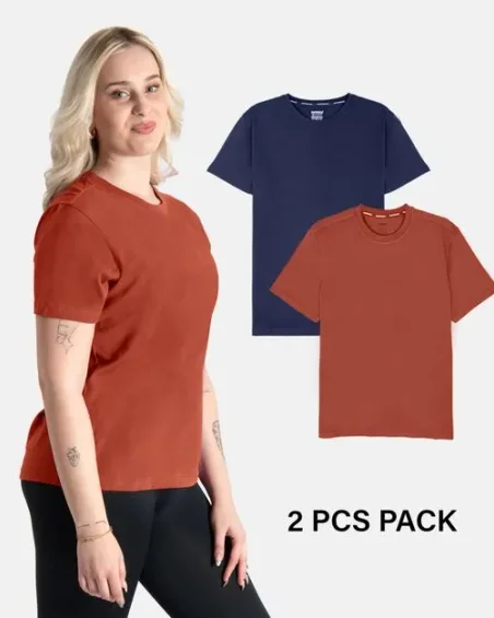 Bombažne boyfriend majice – Paket 2 kosov