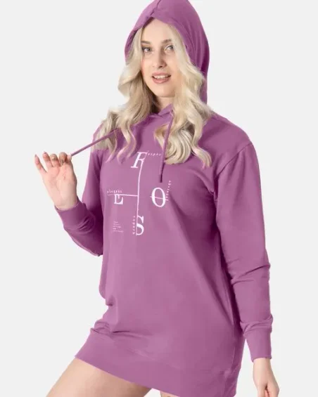 Ženski pulover s kapuco