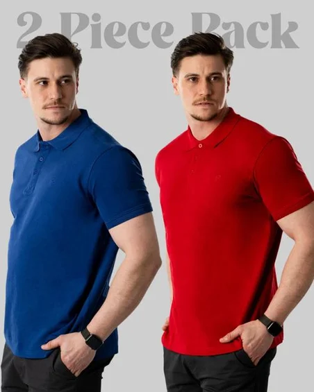 Polo majica za moške 2 kosi v paketu