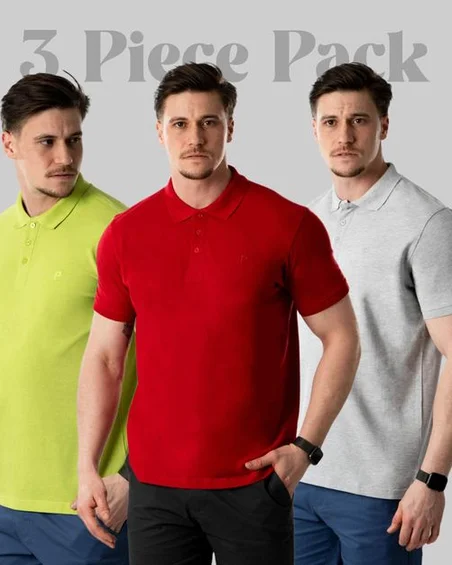 Polo majica za moške 3 kosi v paketu