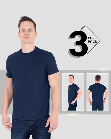 3-delni komplet daljša moška majica
